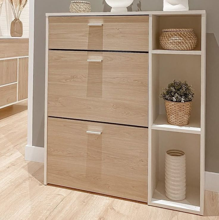 Pine storage cabinet