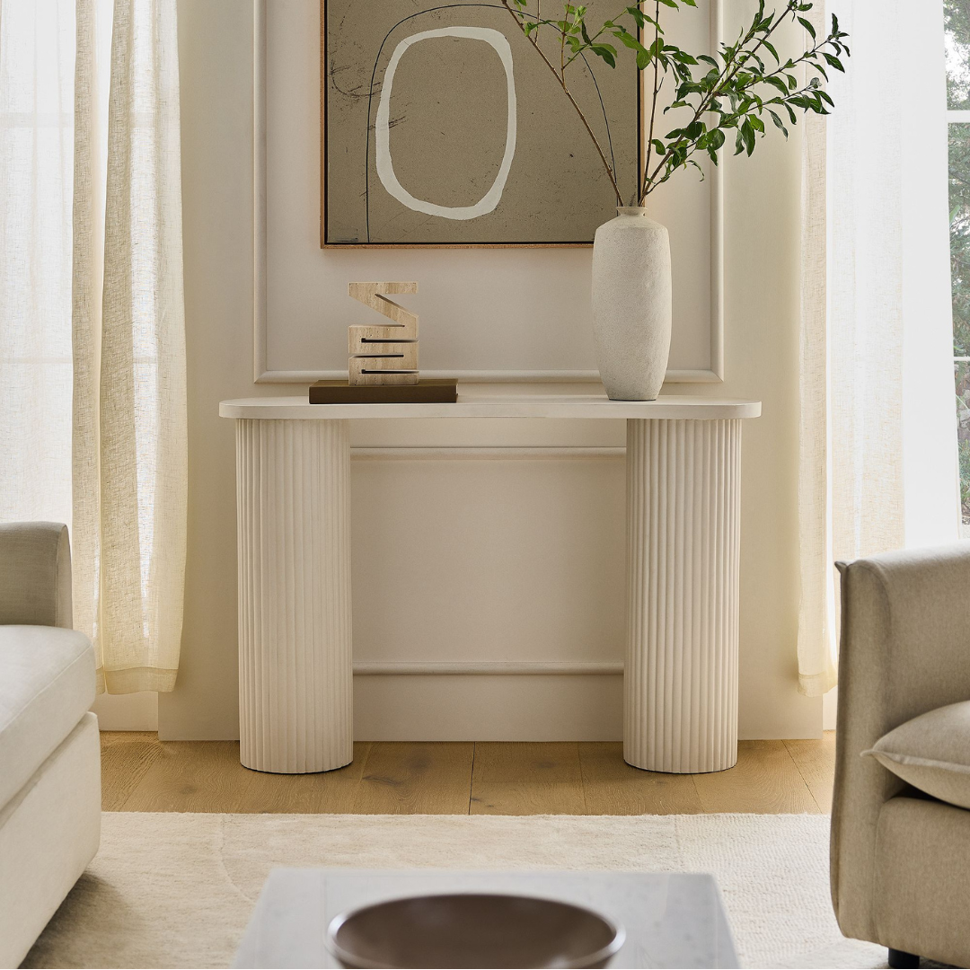 Fluted console