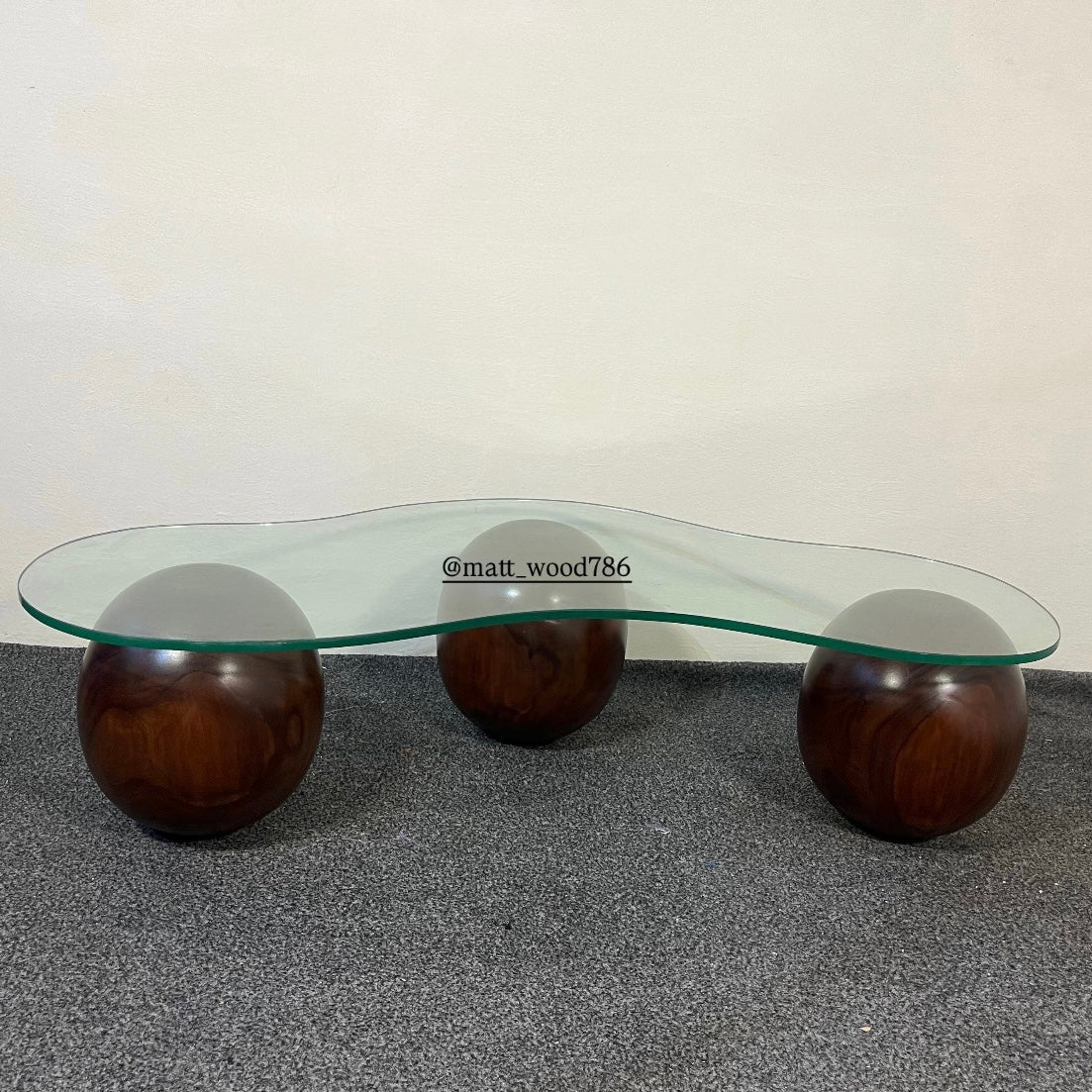 Vintage balls center table