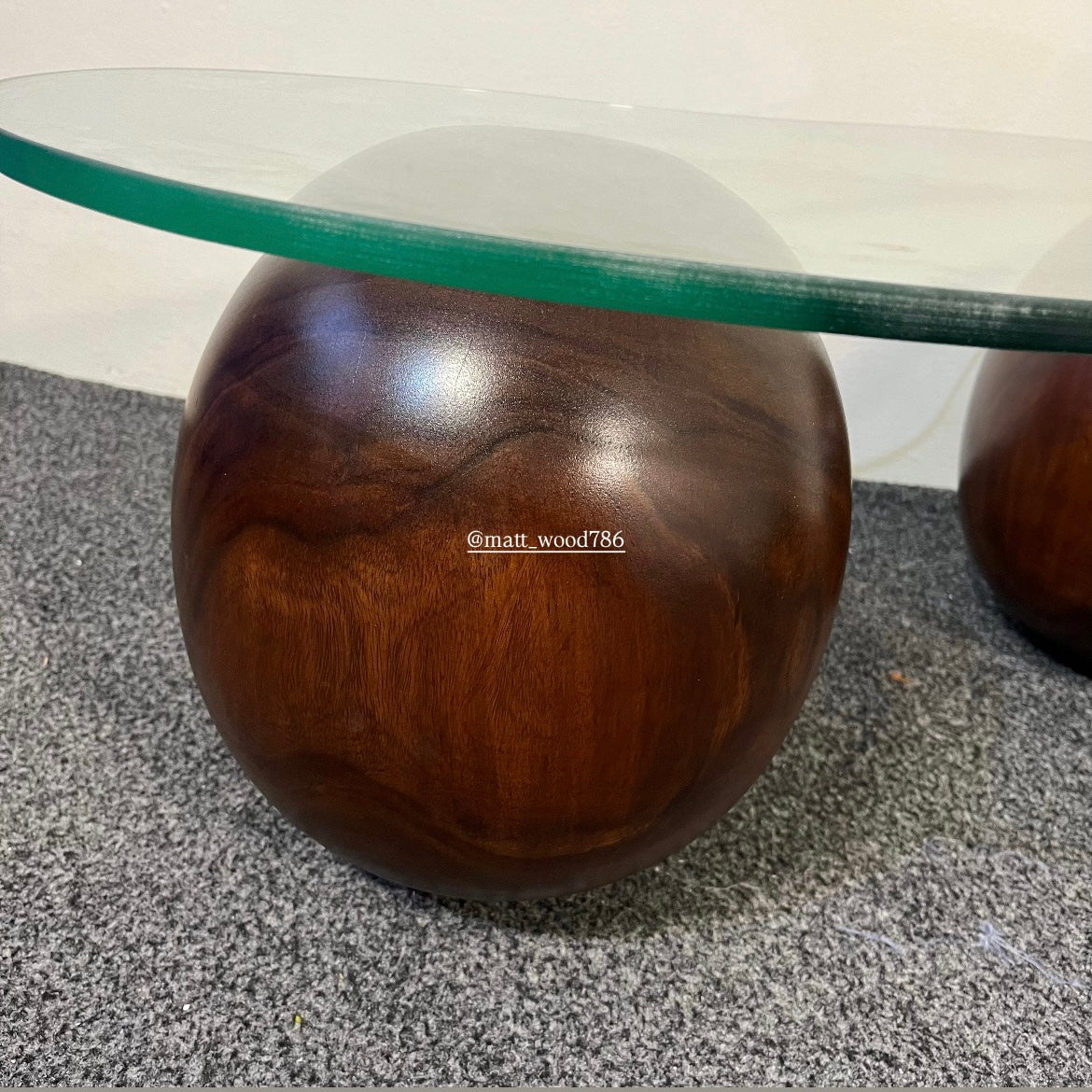 Vintage balls center table