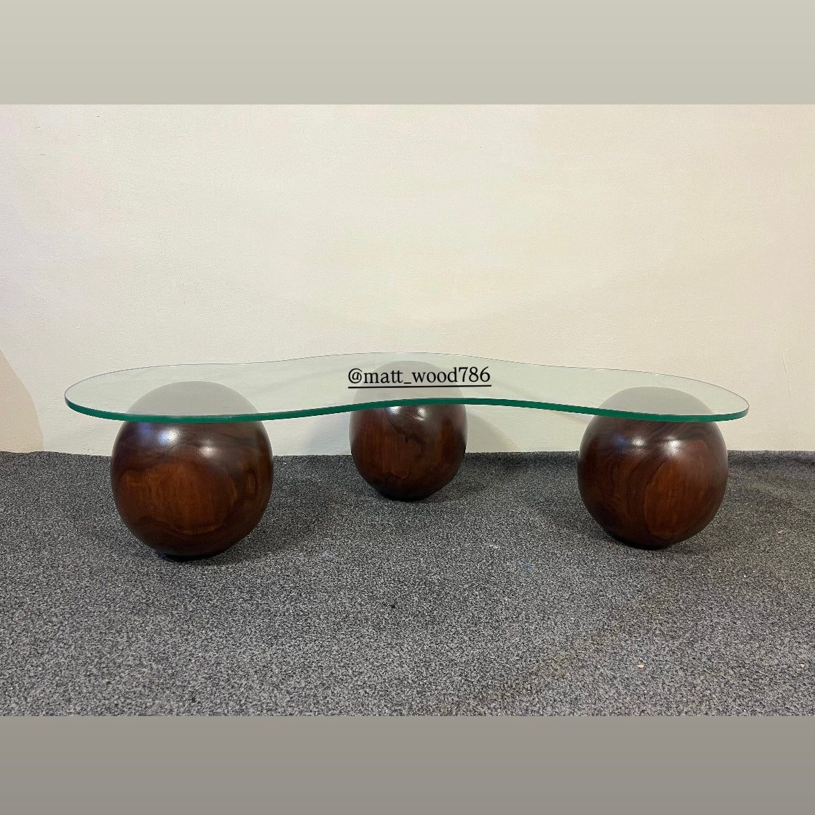Vintage balls center table