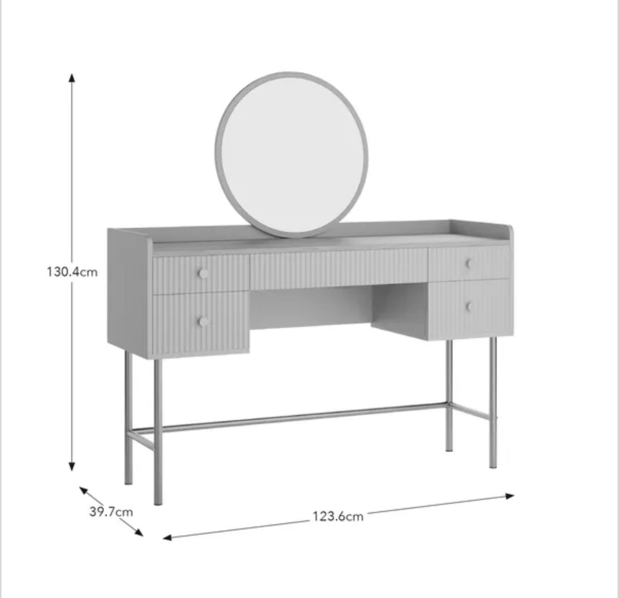 Classic makeup vanity