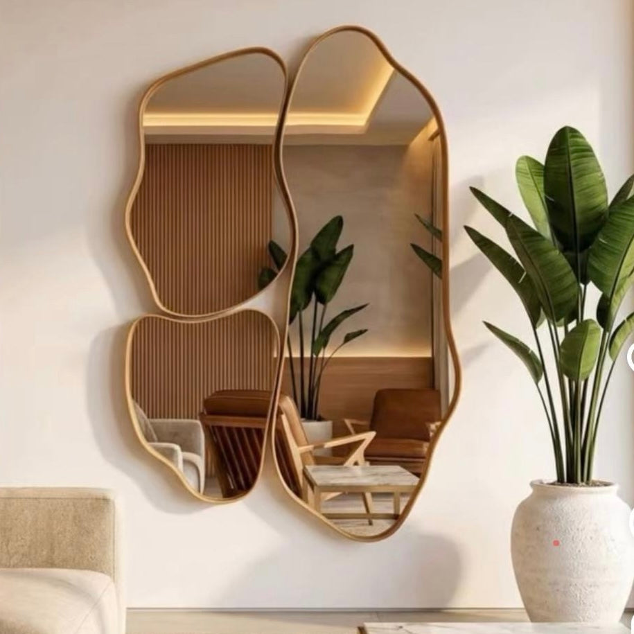 Pond mirrors set of 3 wall mount.
