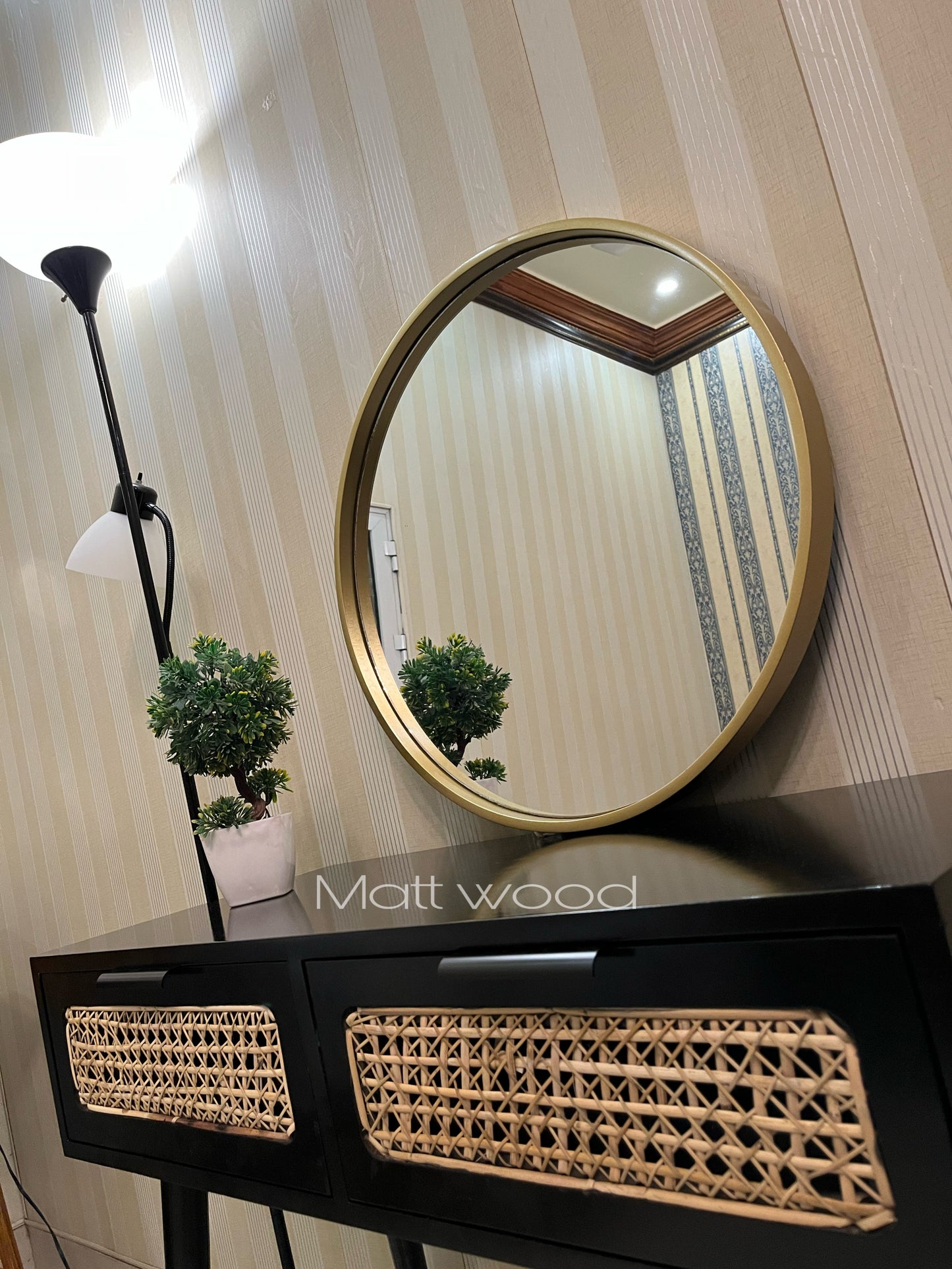 Rattan table console