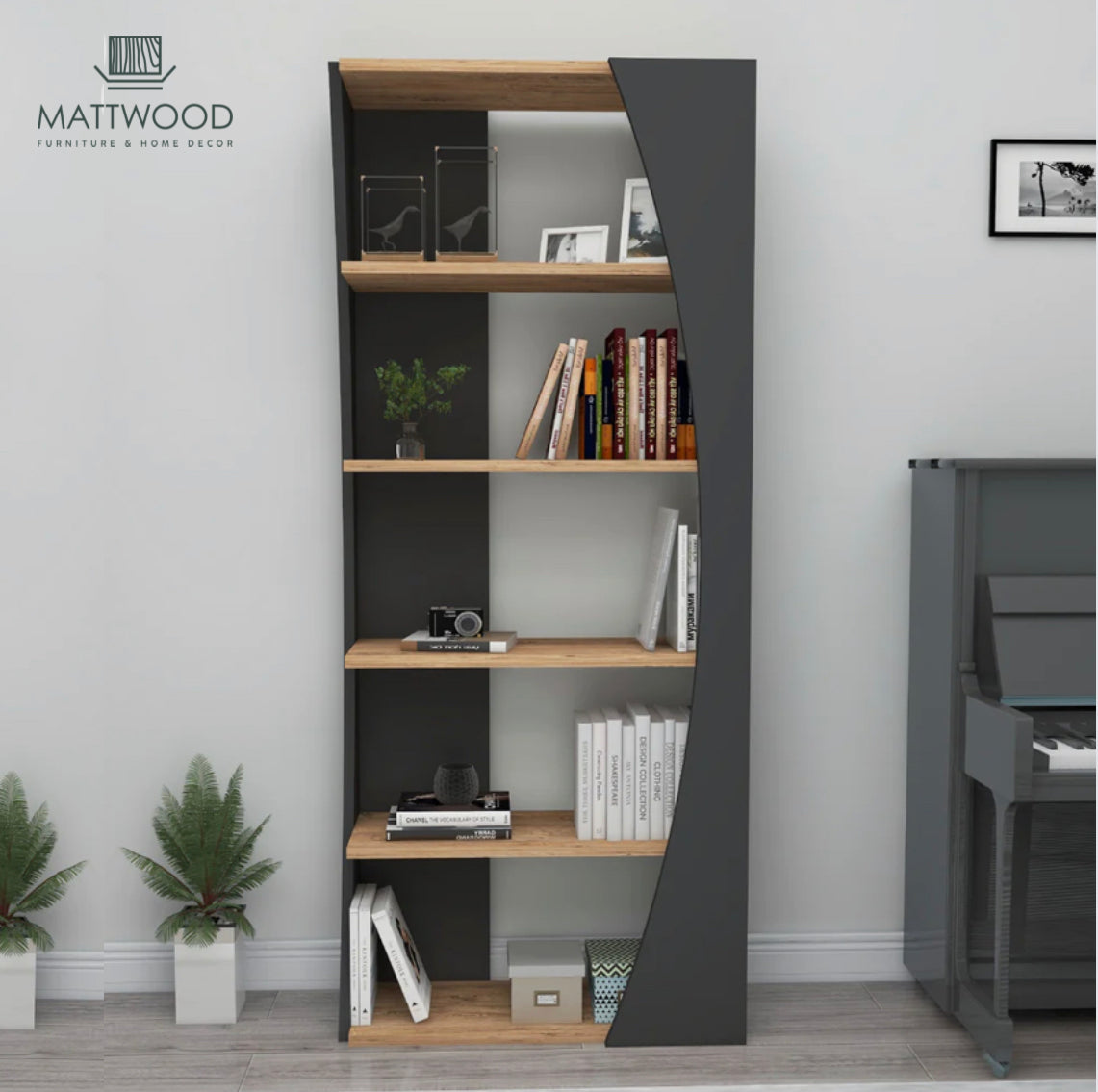 Rustic book rack