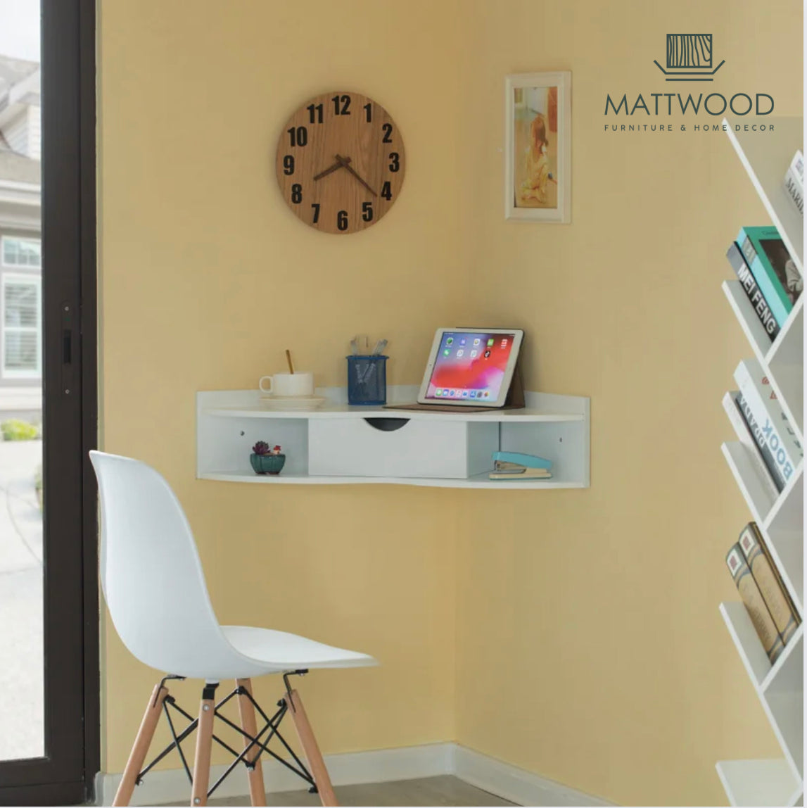 Mopane floating desk