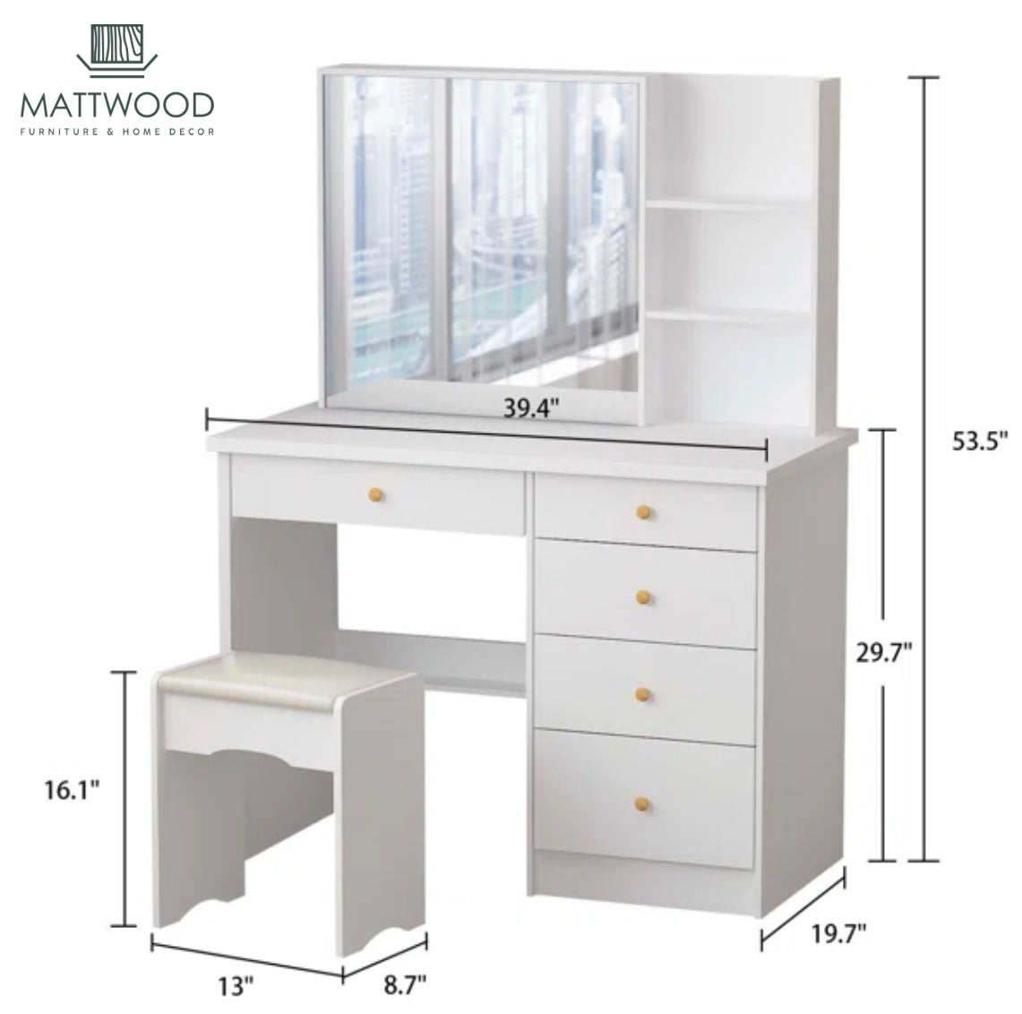Meadow makeup vanity