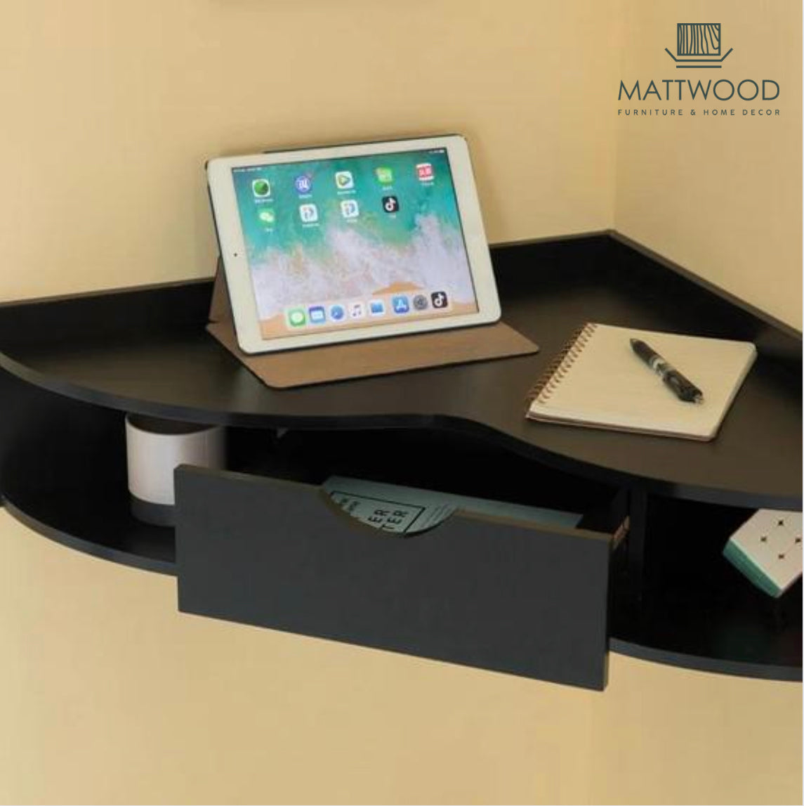 Mopane floating desk