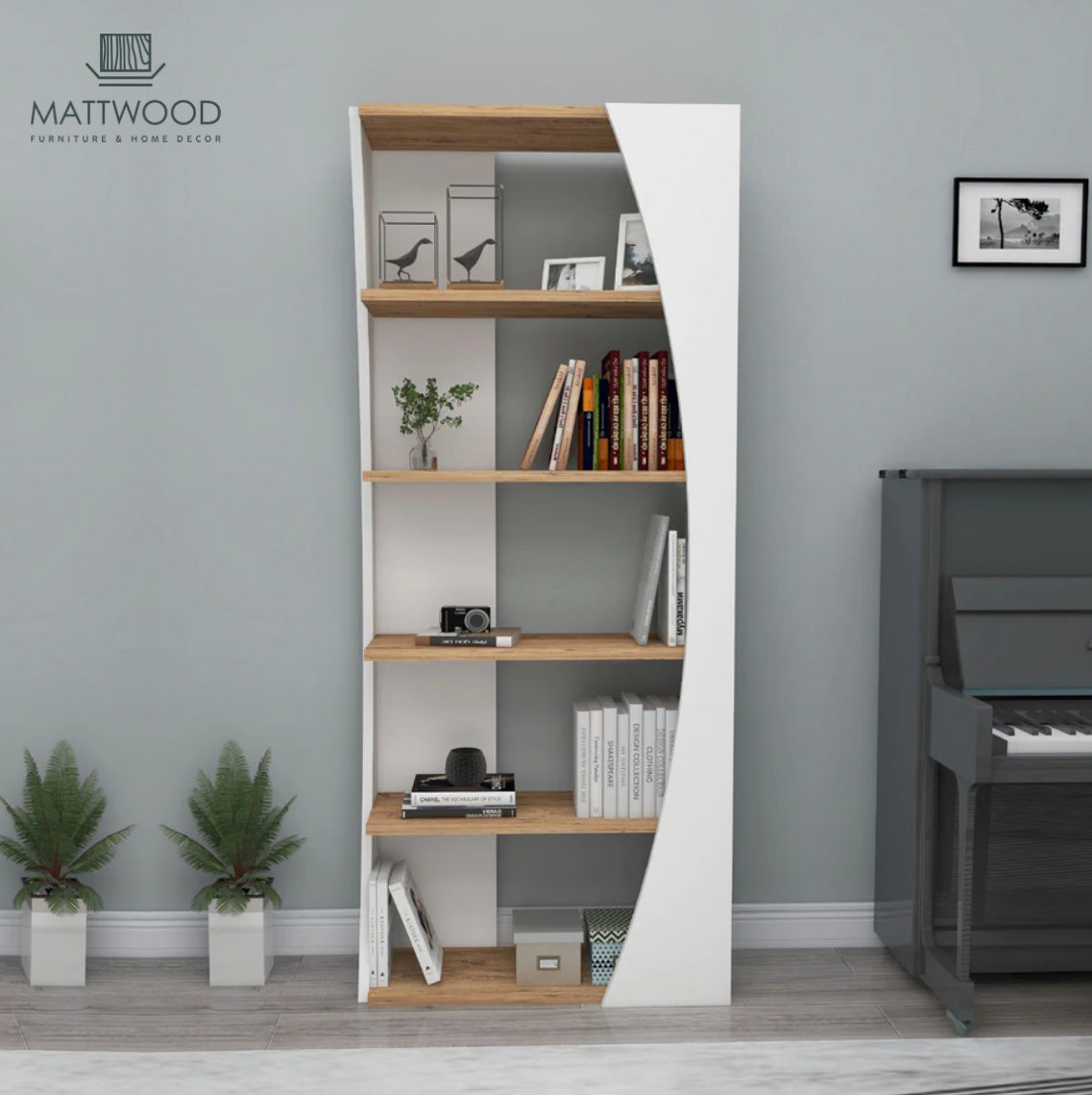 Rustic book rack