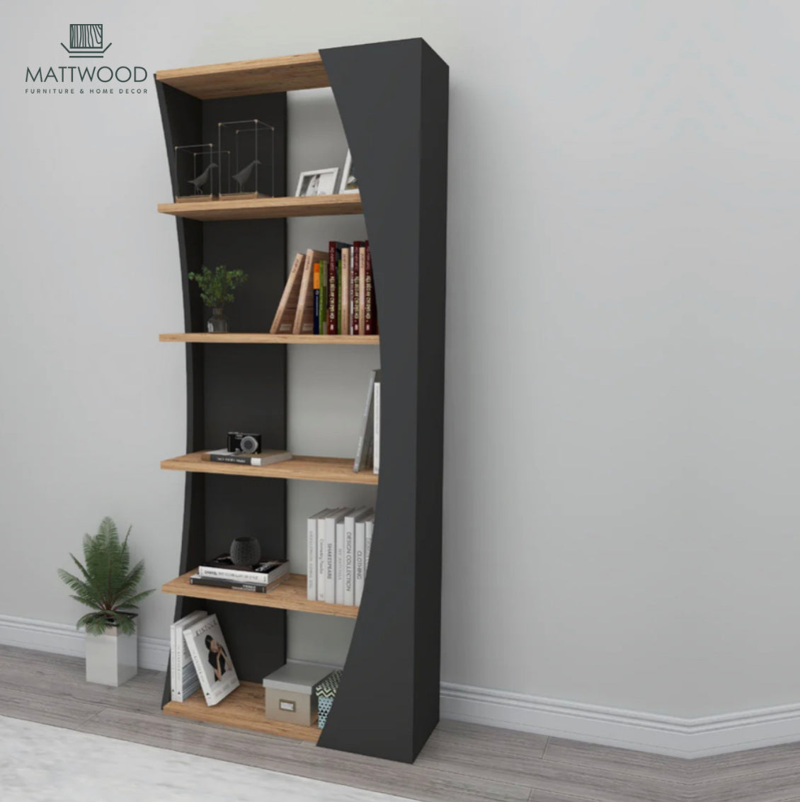Rustic book rack