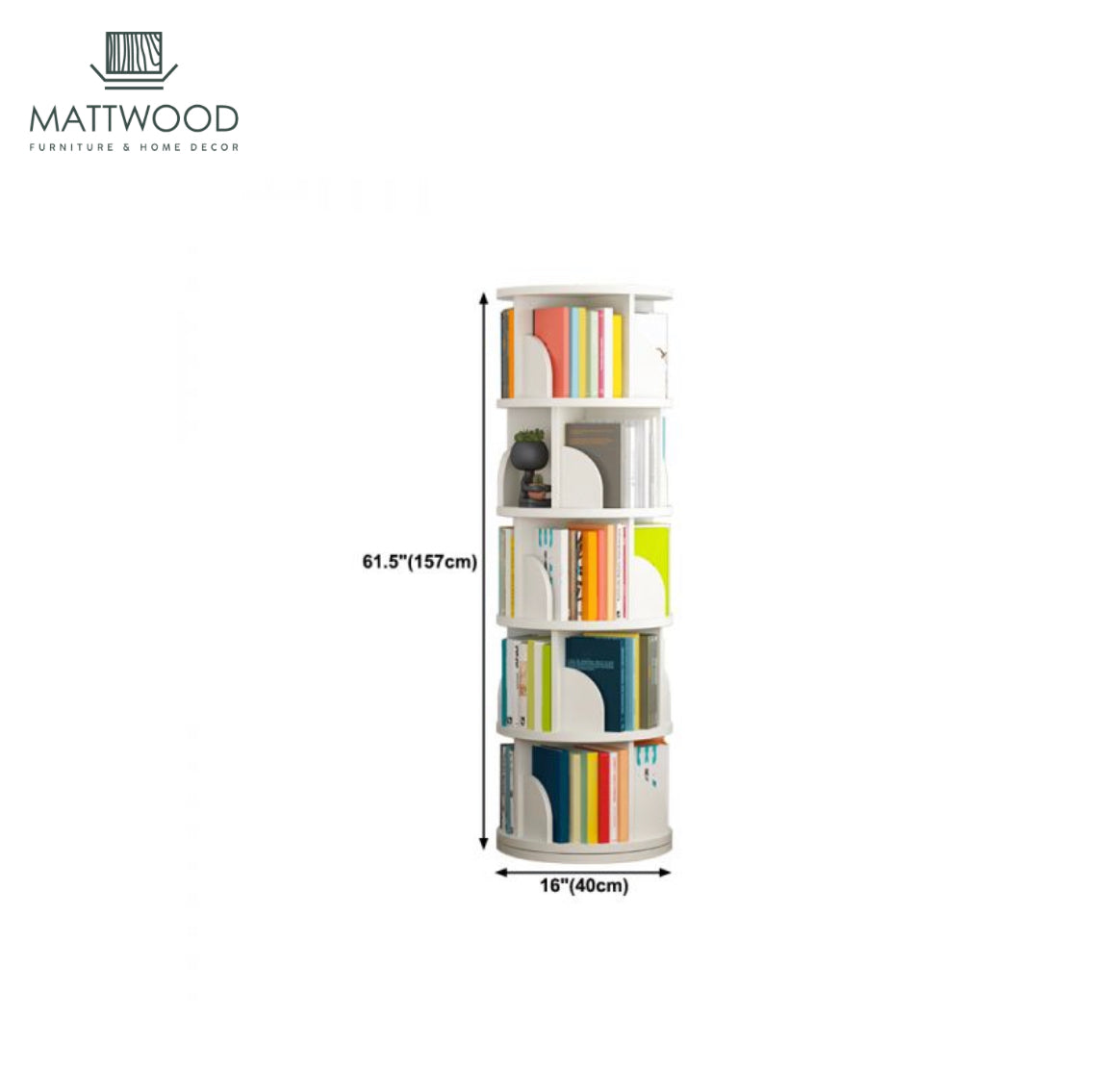 Rotating book rack