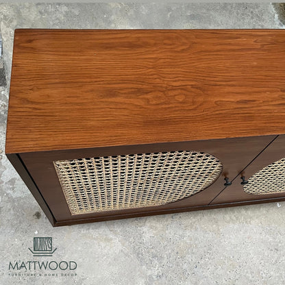Rattan sideboard console