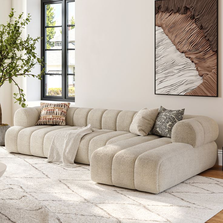 Aura L shape sofa