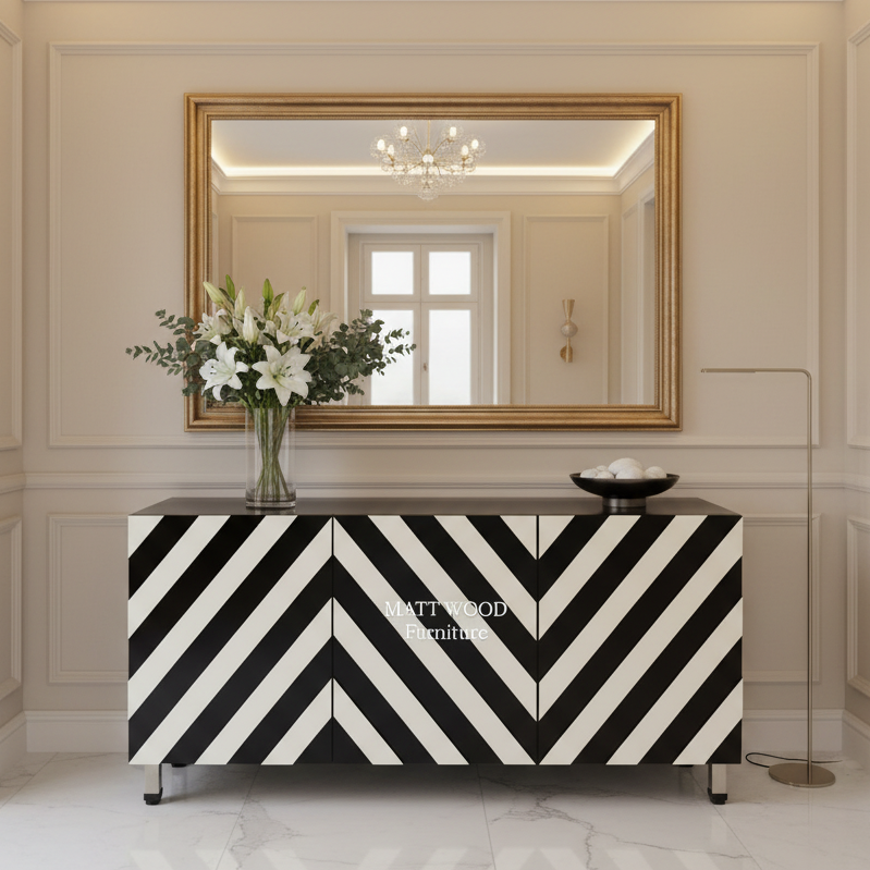 Zebra sideboard console