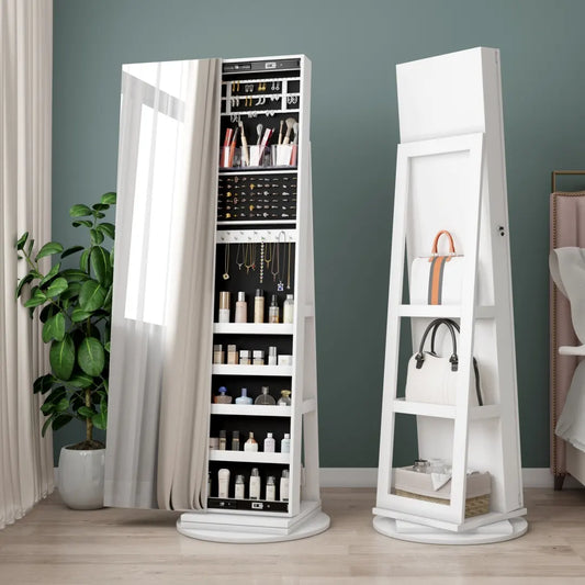 Rotating makeup vanity