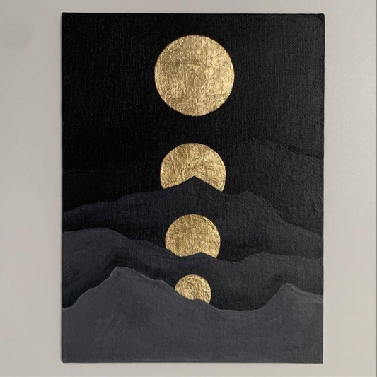 Lunar Peaks Texture Painting-0002