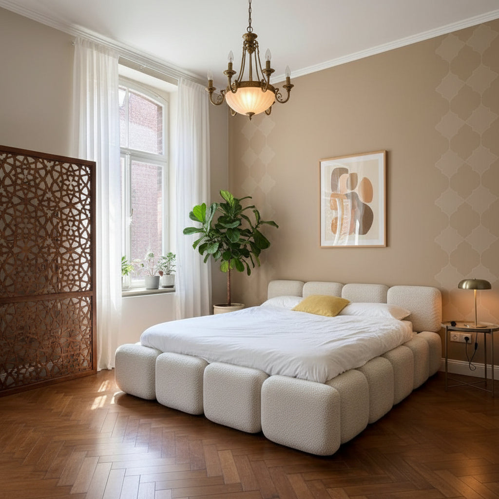 Bubble square bed