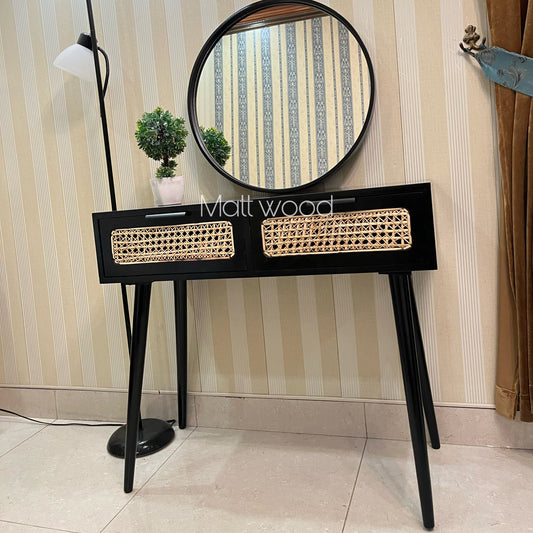 Rattan table console