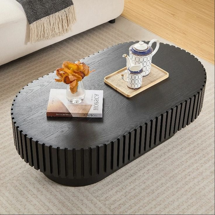 Oval center table