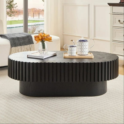 Oval center table