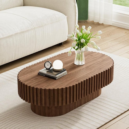 Oval center table