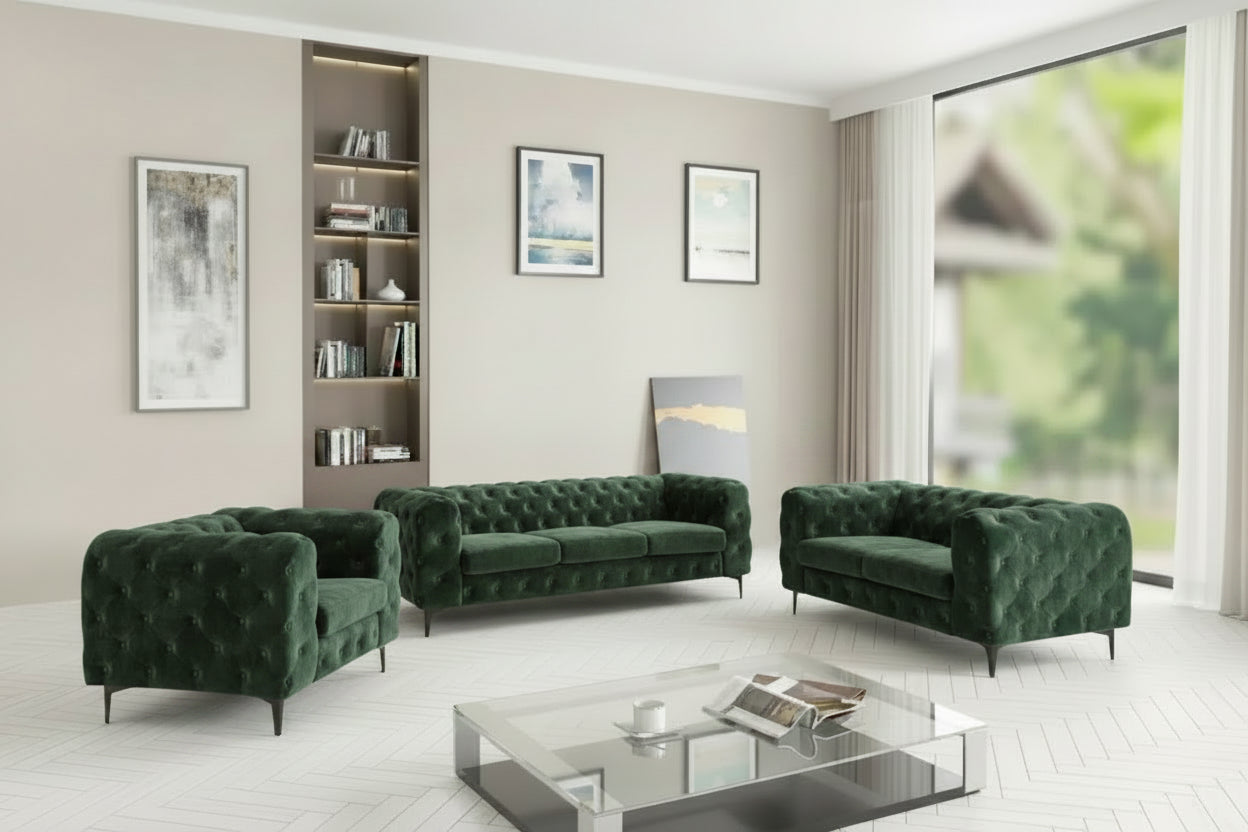 Tufted sofa