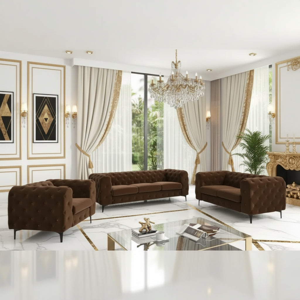 Tufted sofa